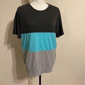 NEW Boutique Color Block Top Women's Size Large